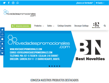 Tablet Screenshot of novedadespromocionales.com